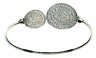 Minoan Phaistos Disk~ Sterling Silver Cuff Bracelet