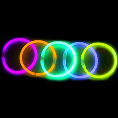 1000 Premium 8" Glow Sticks Bracelets Neon Colors Party Favors