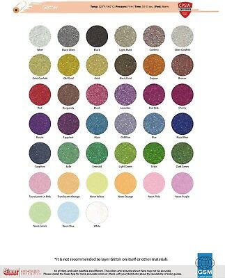 Siser Glitter Htv 20" X 1 Foot (27 Colors To Choose From)
