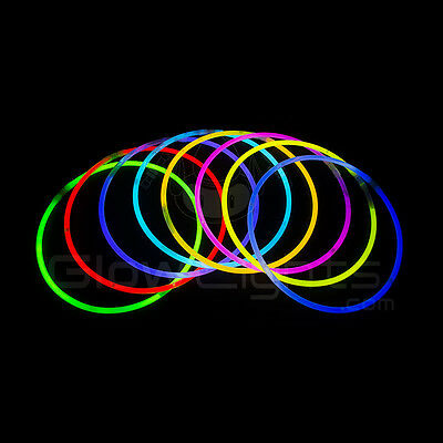 (50) 22" Glow Light Sticks Necklaces - 10 Colors - Glo Lite Party - Premium