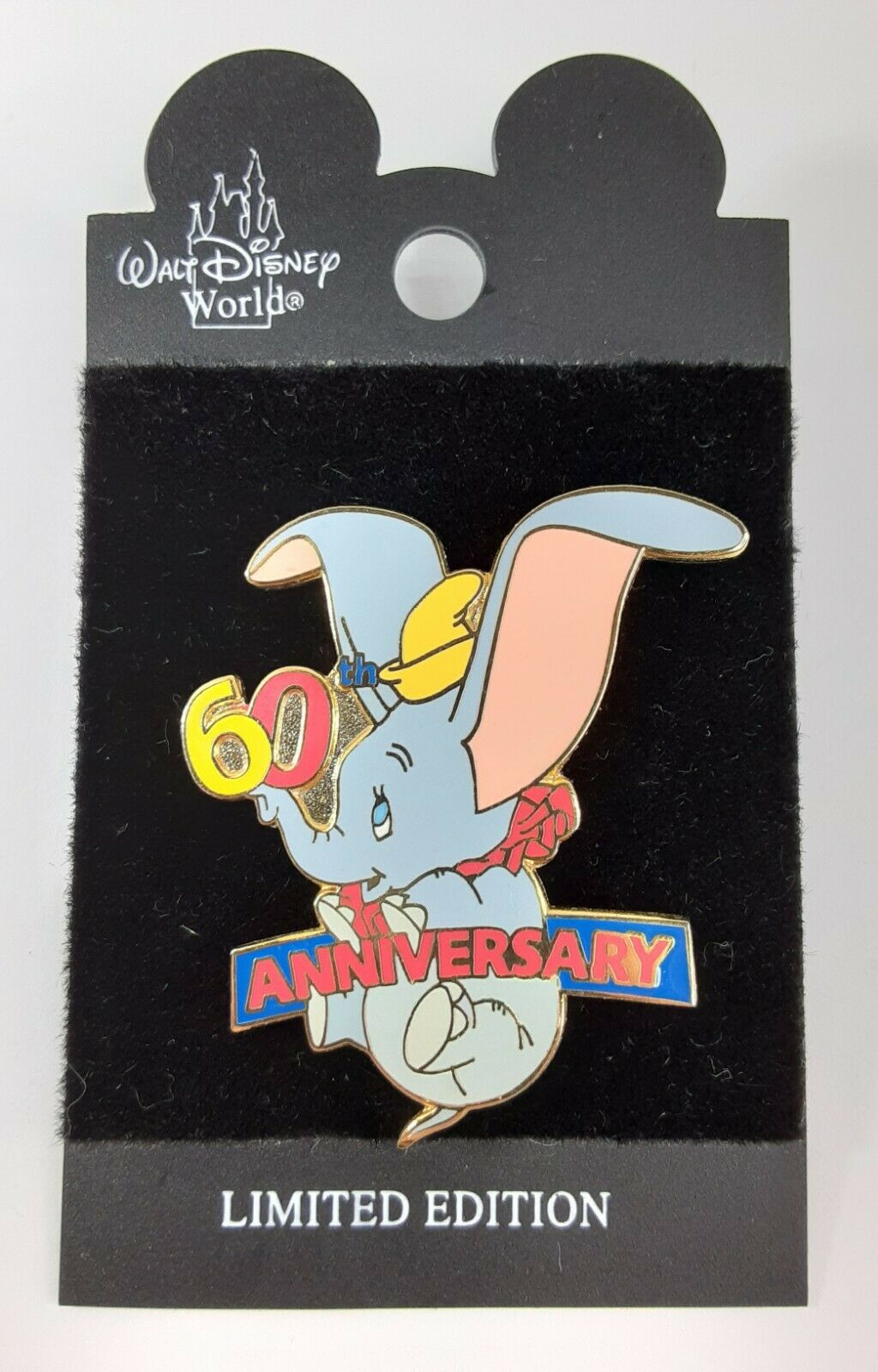 Disney Pin 2001 60th Anniversary Dumbo Flying Circus Elephant