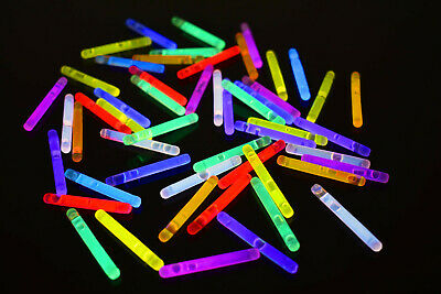 50ct Directglow 1.5 Inch 9 Color Assorted Mini Glow Sticks