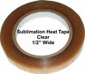Sublimation Heat Tape - 1/2" Wide - Dye Sublimation - Powder Coating